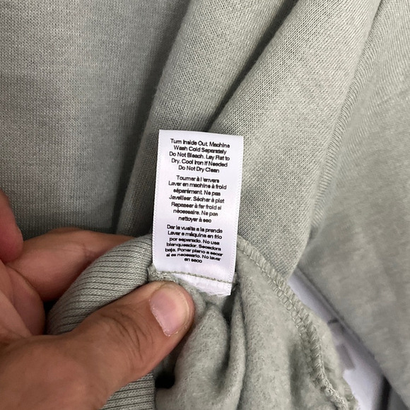 Oli Viv Cozy 1/4 Zip Long Sleeve Popover Sweatshirt Medium Olive Green Soft NEW - Picture 5 of 8